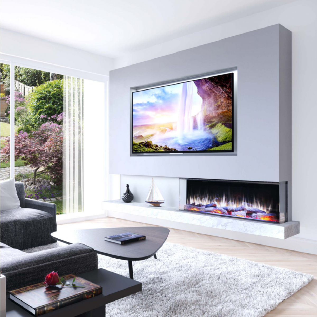 Infinity 1250e Electric Fire, Deep - Comfortline Ireland